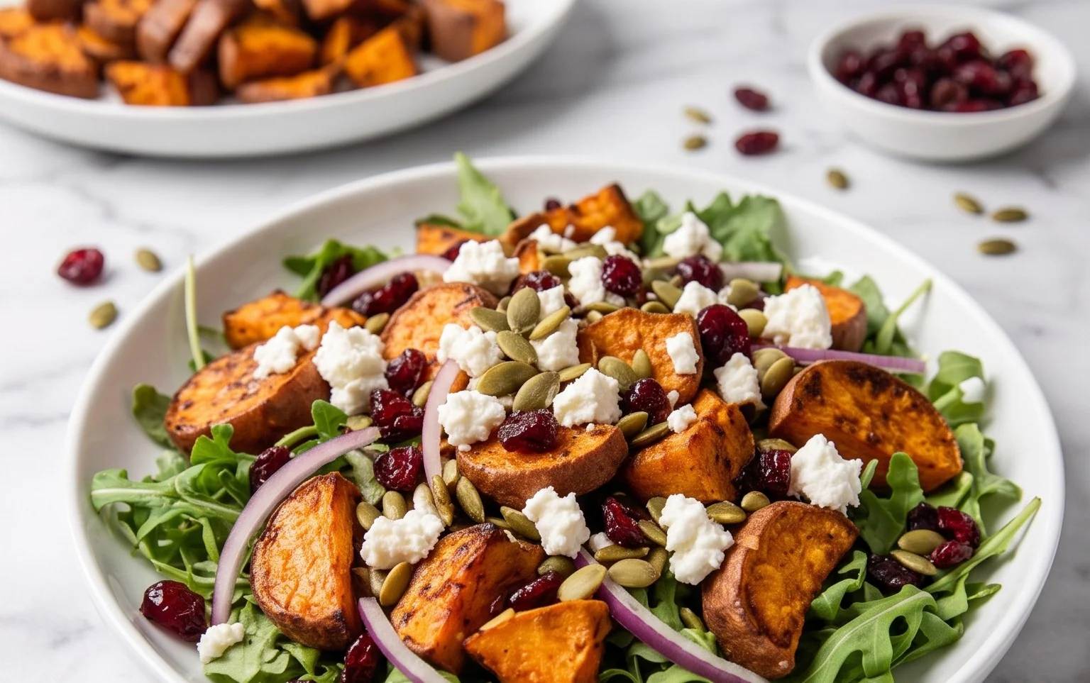 Salade Patate Douce Chèvre : Douceur & Crémeux